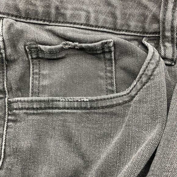 Ava & Viv Women's Mid Rise Skinny Jeans Crop Fringe Hem Size 20 Black - Picture 5 of 12